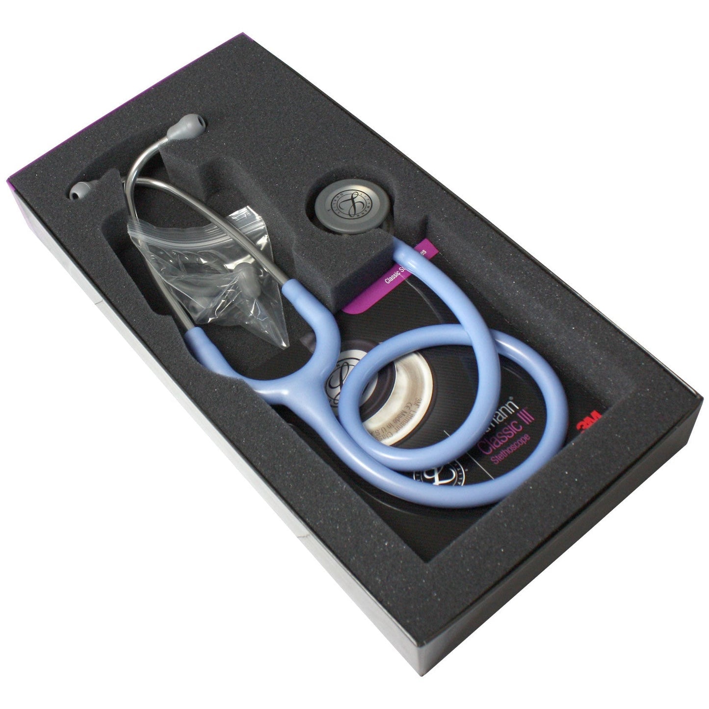 Littmann Classic III Monitoring Stethoscope: Ceil Blue 5630 - Over Engraved - Littmann Stethoscopes