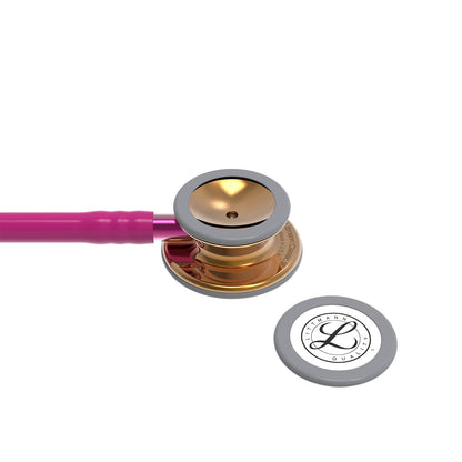 Littmann Classic III Monitoring Stethoscope: High Polish Copper & Raspberry - 5647 - Over Engraved - Littmann Stethoscopes
