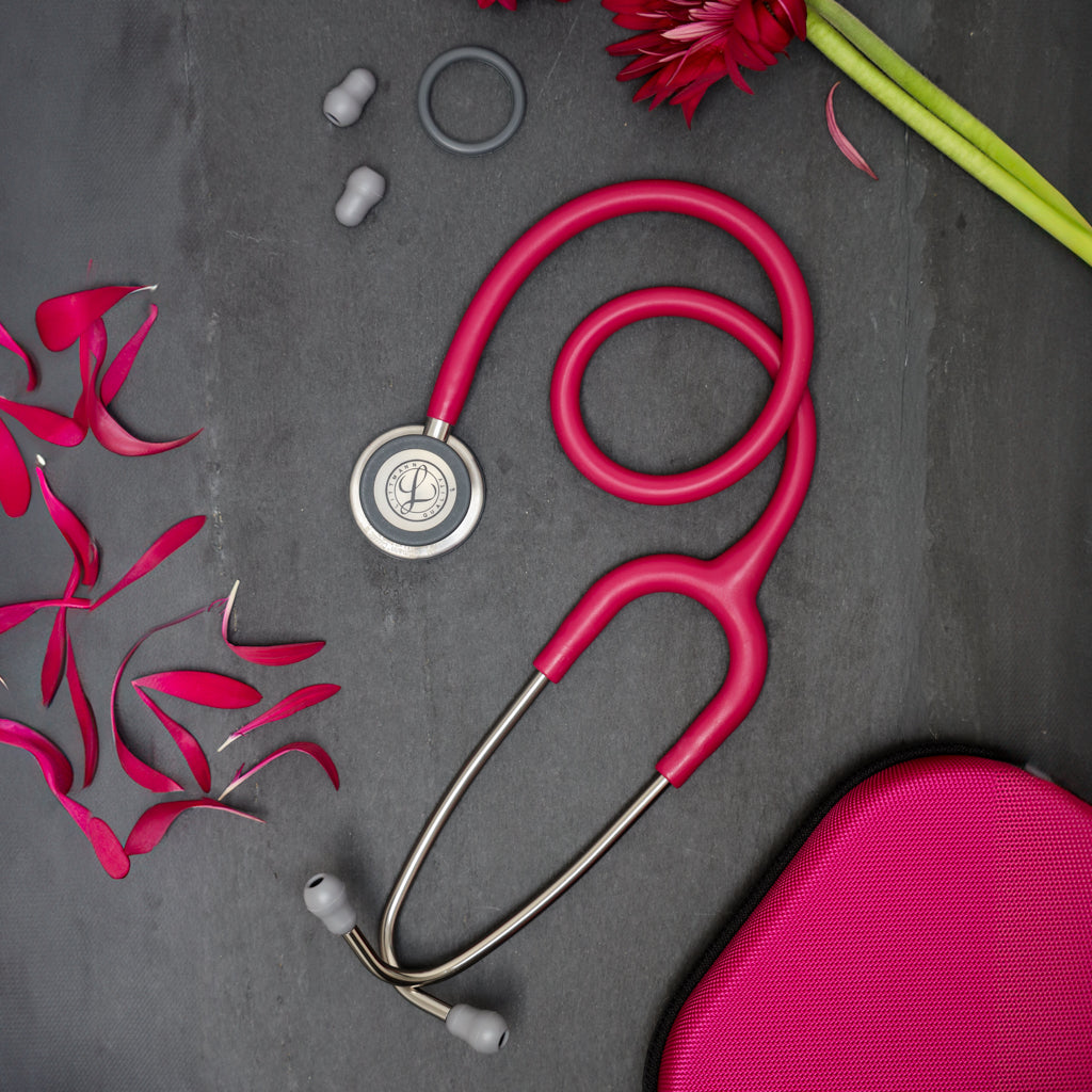 Littmann Classic III Monitoring Stethoscope: Satin Raspberry Tube 5648C