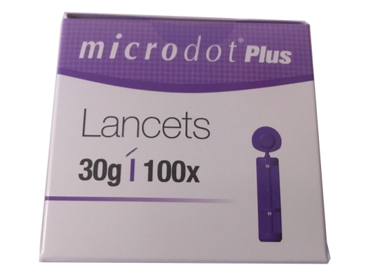 Microdot Lancets 30G - Box of 100 - 