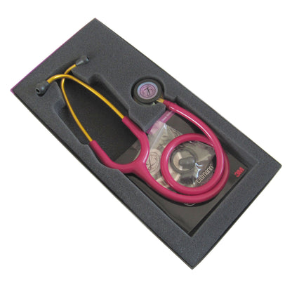 Littmann Classic III Monitoring Stethoscope: Raspberry Rainbow 5806 - Over Engraved - Littmann Stethoscopes