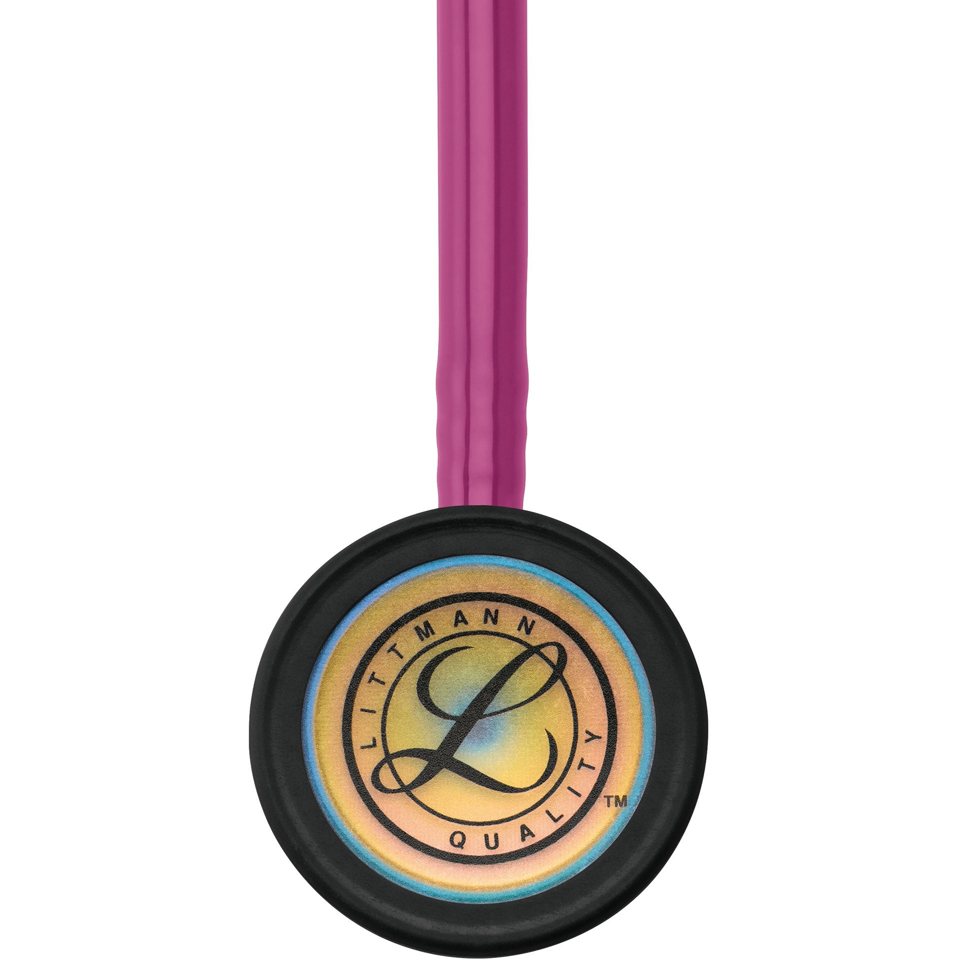 Littmann Classic III Monitoring Stethoscope: Raspberry Rainbow 5806 - Over Engraved - Littmann Stethoscopes