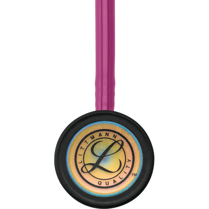 Littmann Classic III Monitoring Stethoscope: Raspberry Rainbow 5806 - Over Engraved - Littmann Stethoscopes