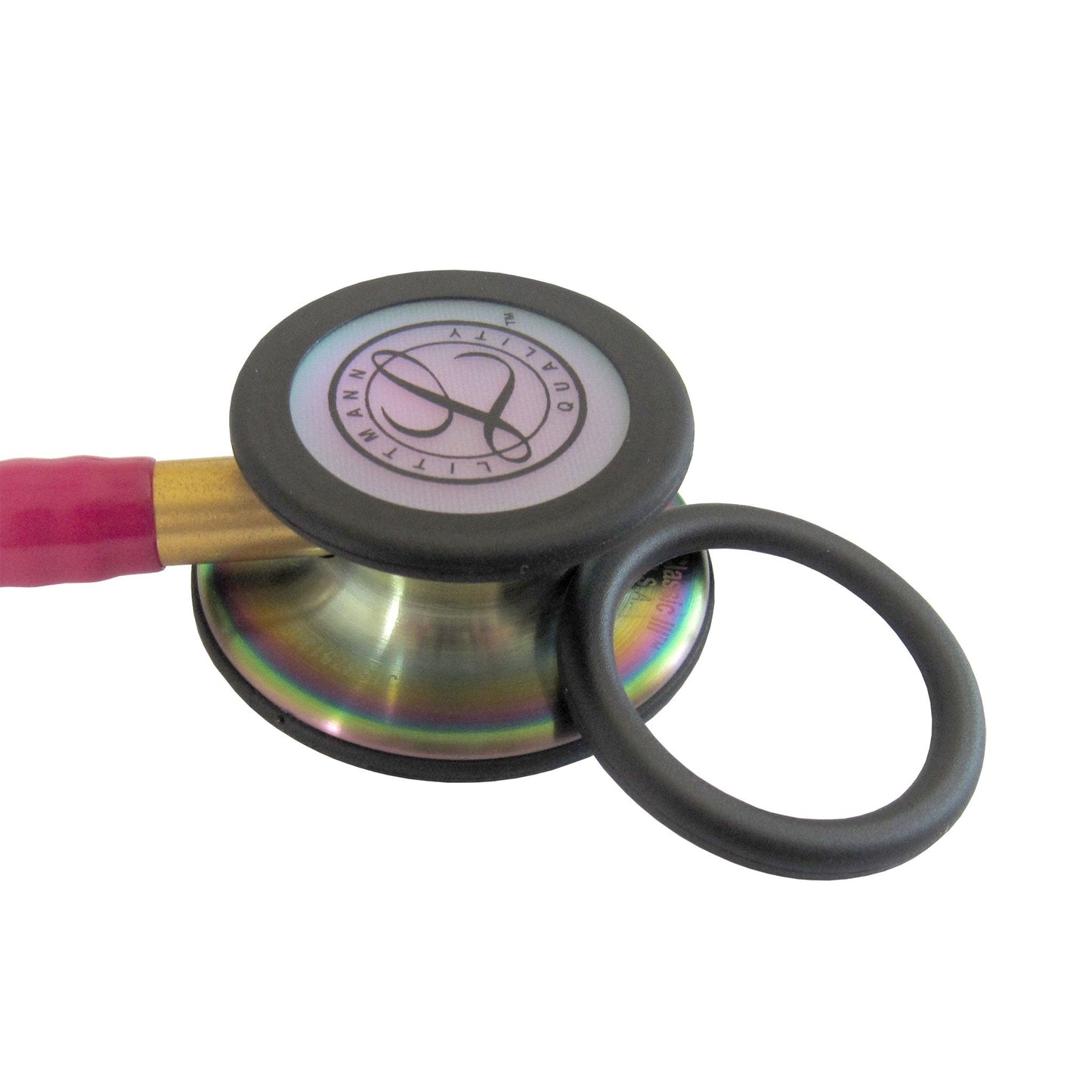 Littmann Classic III Monitoring Stethoscope: Raspberry Rainbow 5806 - Over Engraved - Littmann Stethoscopes