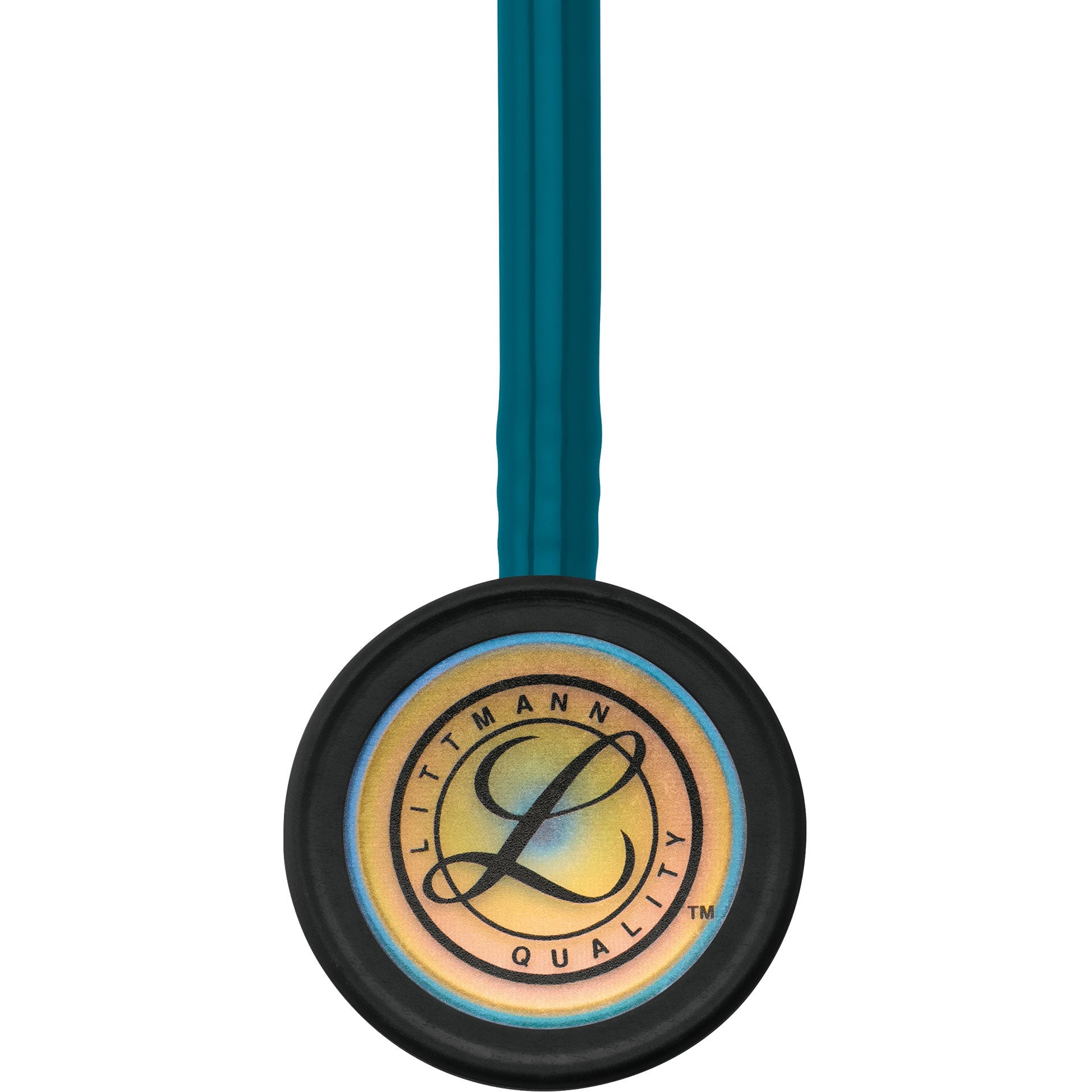 Littmann Classic III Monitoring Stethoscope: Caribbean Blue Rainbow 5807 - Over Engraved - Littmann Stethoscopes