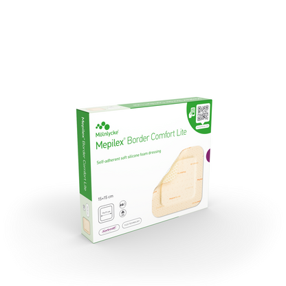 Mepilex Boarder Comfort Lite 15 x 15cm Pack of 10 - 