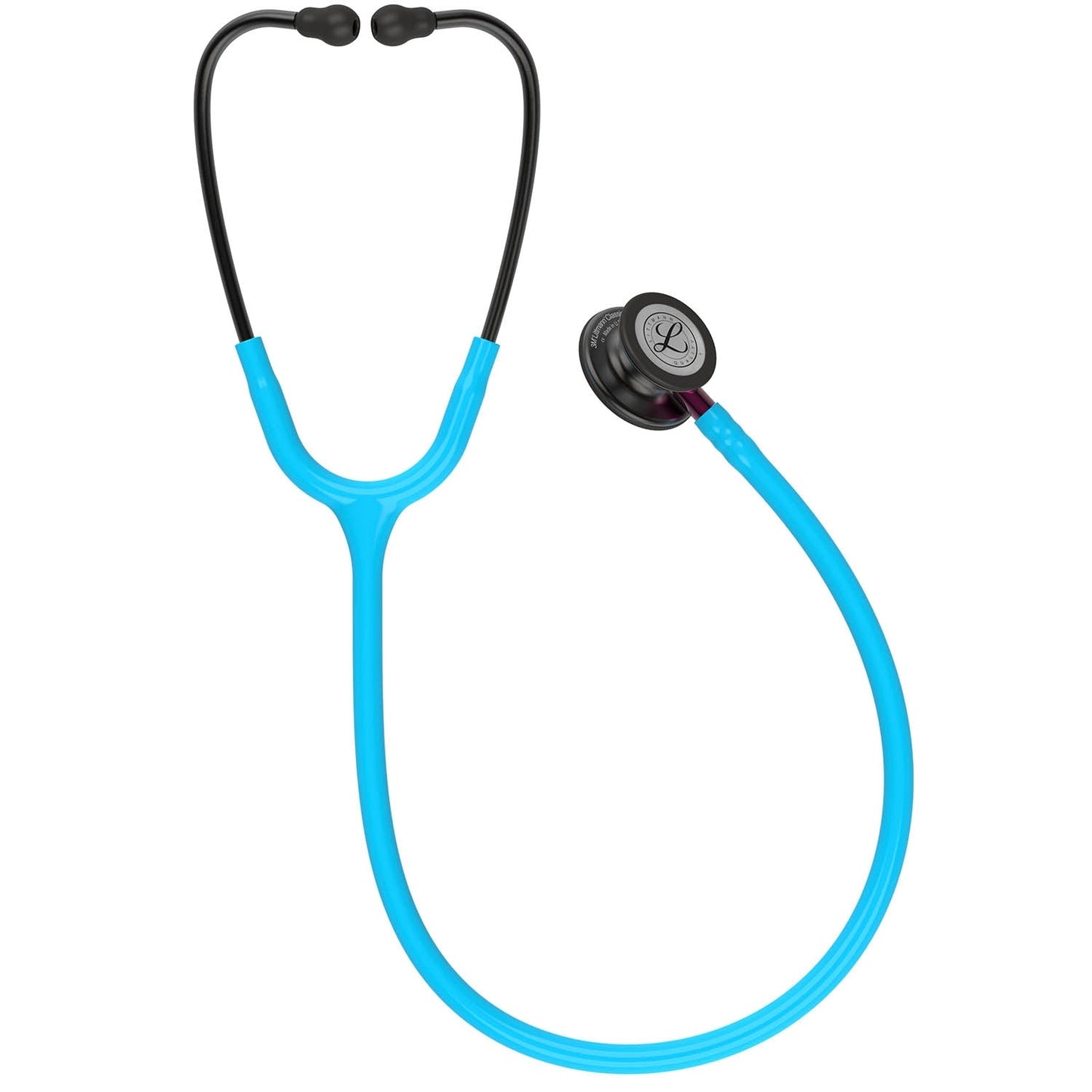Littmann Classic III Monitoring Stethoscope: Smoke & Turquoise - Pink Stem 5872 - Freshers Voucher - Littmann Stethoscopes