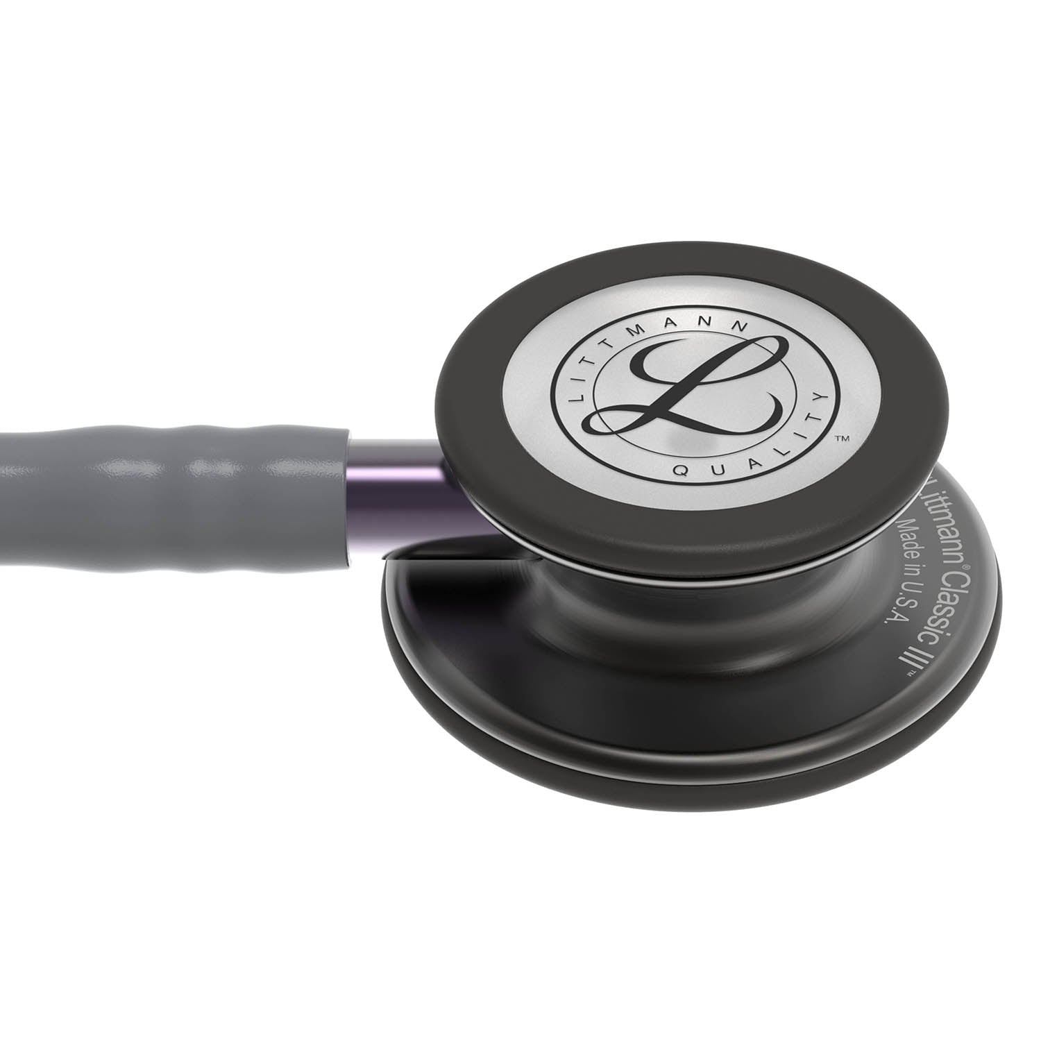 Littmann Classic III Monitoring Stethoscope: Smoke & Gray - Violet Stem 5873 - Freshers Voucher - Littmann Stethoscopes