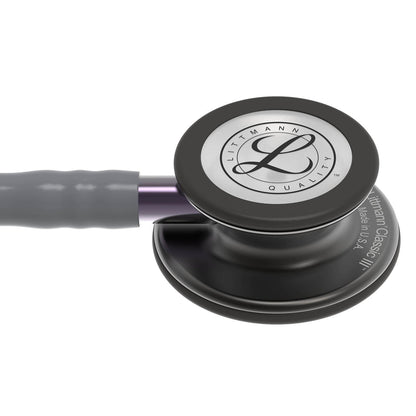 Littmann Classic III Monitoring Stethoscope: Smoke & Gray - Violet Stem 5873 - Freshers Voucher - Littmann Stethoscopes