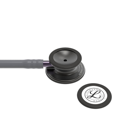 Littmann Classic III Monitoring Stethoscope: Smoke & Gray - Violet Stem 5873 - Over Engraved - Littmann Stethoscopes