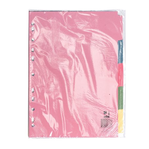 Q-Connect 5-Part Subject Divider Multi-Punched A4 - 