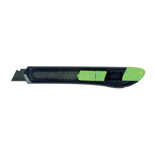 Q-Connect Medium Duty 18mm Cutting Knife Black/Green - 