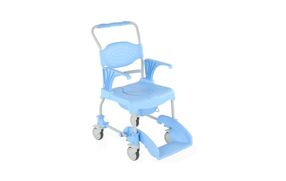 Alerta Aqua Shower Commode Chair, Self Propelled, 4 Braked Wheels - 