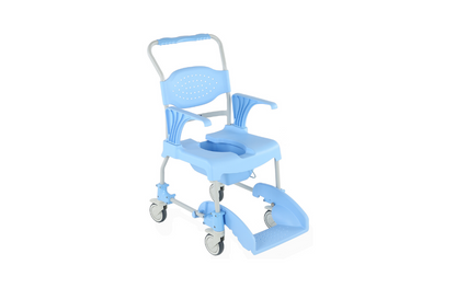 Alerta Aqua Shower Commode Chair, Self Propelled, 4 Braked Wheels - 