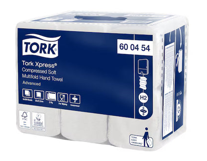 Tork Xpress Advanced Compressed soft Multifold Hand Towel White H2 (6 x 200) - 