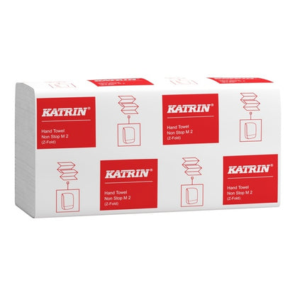 Katrin Z-Fold Paper Towels Non-Stop Medium 2Ply - Case of 4000
