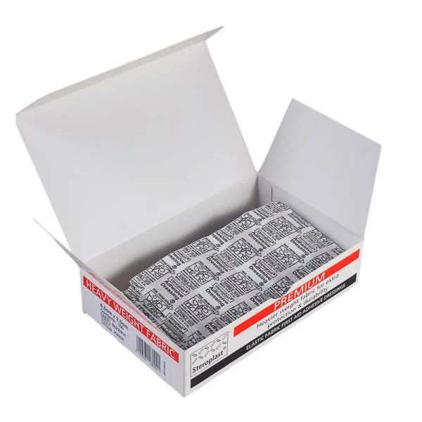 Premium Elastic Fabric Plaster 6cm x 2cm - Pack of 100 (S)