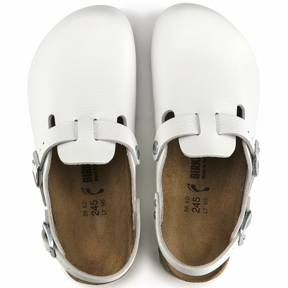 Birkenstock Tokio Super Grip Clog Narrow  - Natural White Leather - 