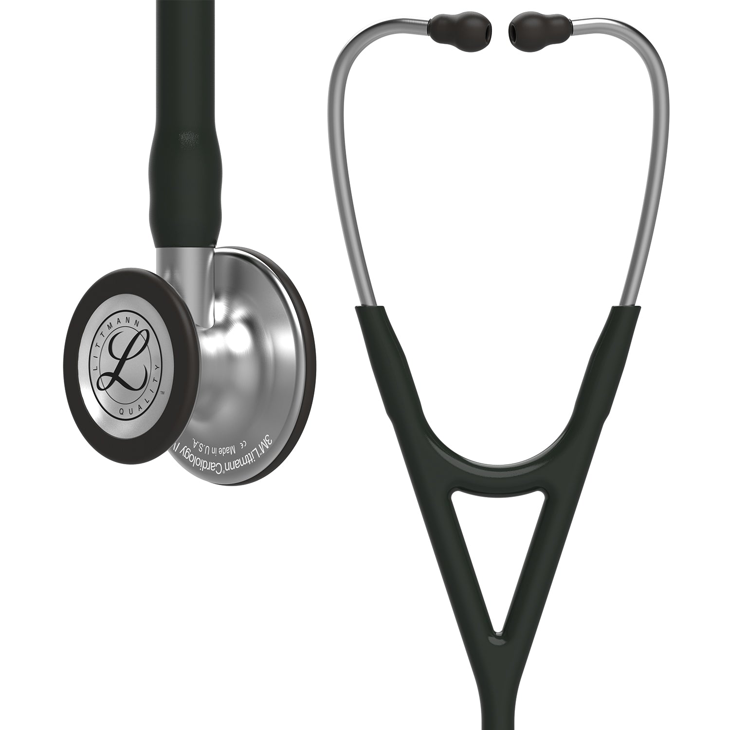 Littmann Cardiology IV Diagnostic Stethoscope: Black 6152 - Over Engraved - Littmann Stethoscopes