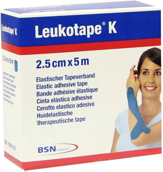 Leukotape® Kinesiology Tape 2.5cm x 5m - Neutral Pack of 5