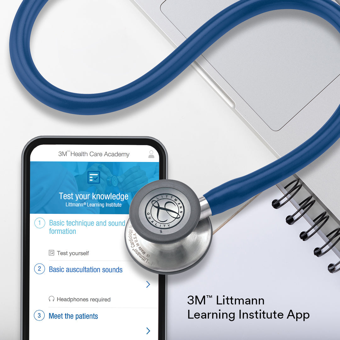 Littmann Cardiology IV Diagnostic Stethoscope: Navy Blue 6154 - Over Engraved - Littmann Stethoscopes