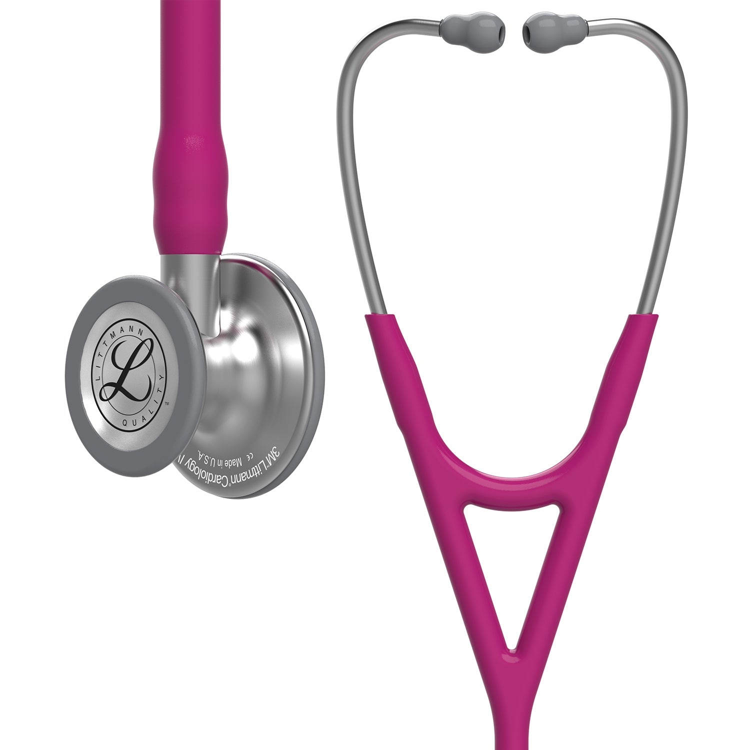 Littmann Cardiology IV Diagnostic Stethoscope: Raspberry 6158 - Over Engraved - Littmann Stethoscopes