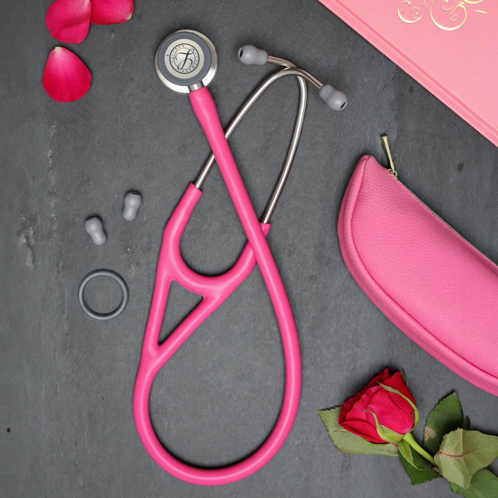 Littmann Cardiology IV Diagnostic Stethoscope: Satin Rose Pink Tube 6159C