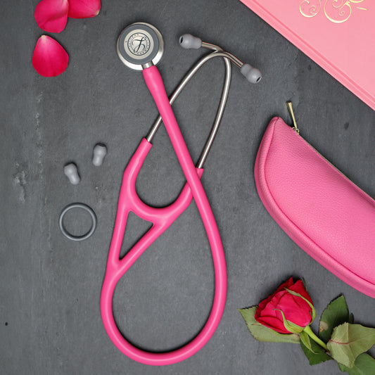 Littmann Cardiology IV Diagnostic Stethoscope: Satin Rose Pink Tube 6159C