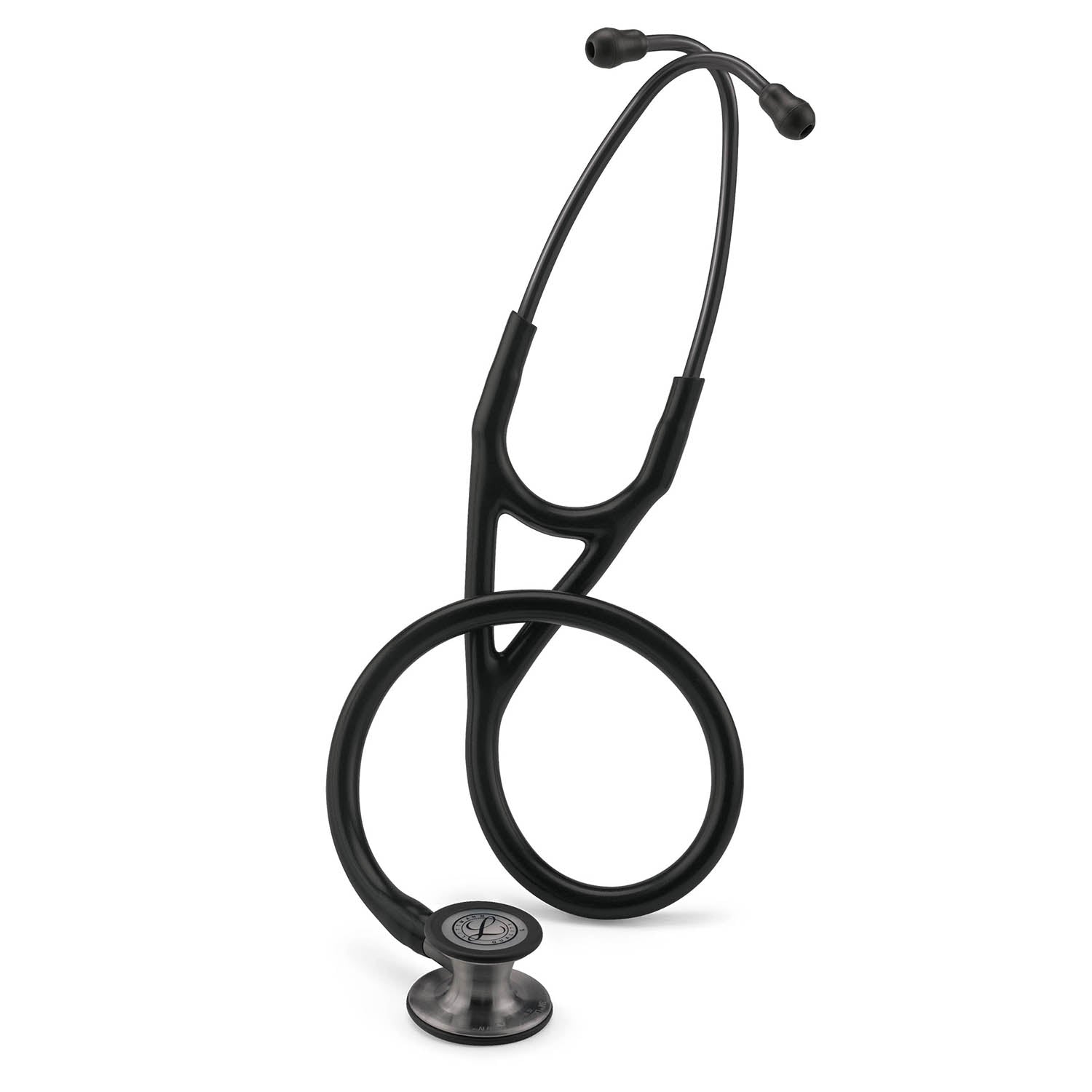 Littmann Cardiology IV Diagnostic Stethoscope: Black & Smoke 6162 - Over Engraved - Littmann Stethoscopes
