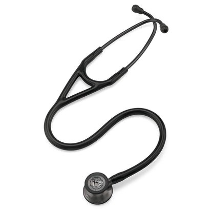 Littmann Cardiology IV Diagnostic Stethoscope: Black & Smoke 6162 - Over Engraved - Littmann Stethoscopes