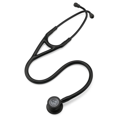 Littmann Cardiology IV Diagnostic Stethoscope: All Black 6163 - Over Engraved - Littmann Stethoscopes