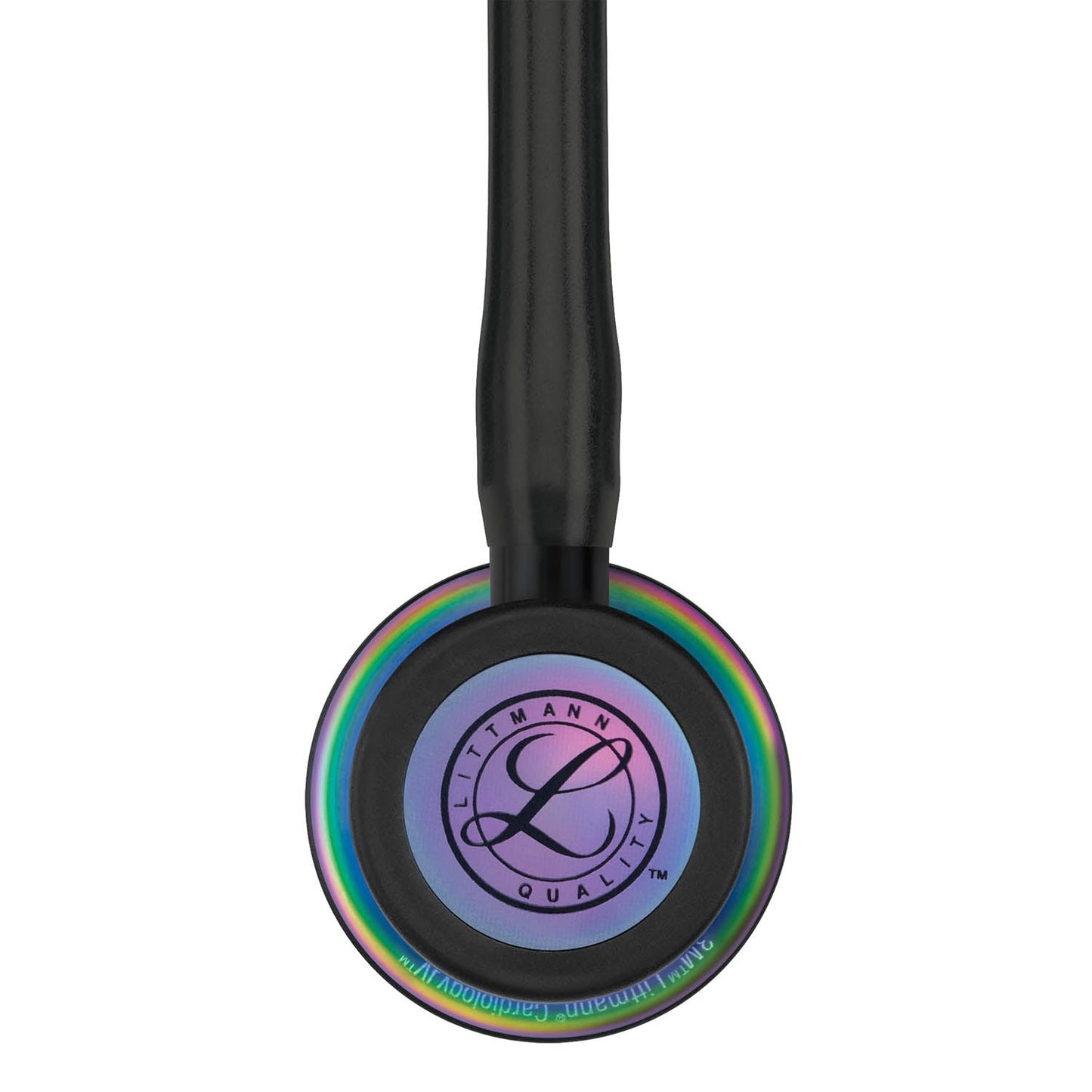 Littmann Cardiology IV Diagnostic Stethoscope: Black & Rainbow 6165 - Over Engraved - Littmann Stethoscopes