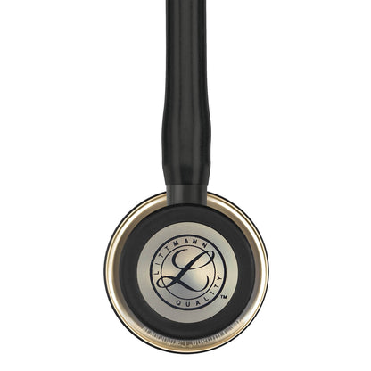 Littmann Cardiology IV Diagnostic Stethoscope: Black - Champagne Finish 6179 - Over Engraved - Littmann Stethoscopes