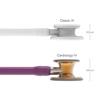 Littmann Cardiology IV Diagnostic Stethoscope: High Polish Copper & Plum - 6181 - Over Engraved - Littmann Stethoscopes