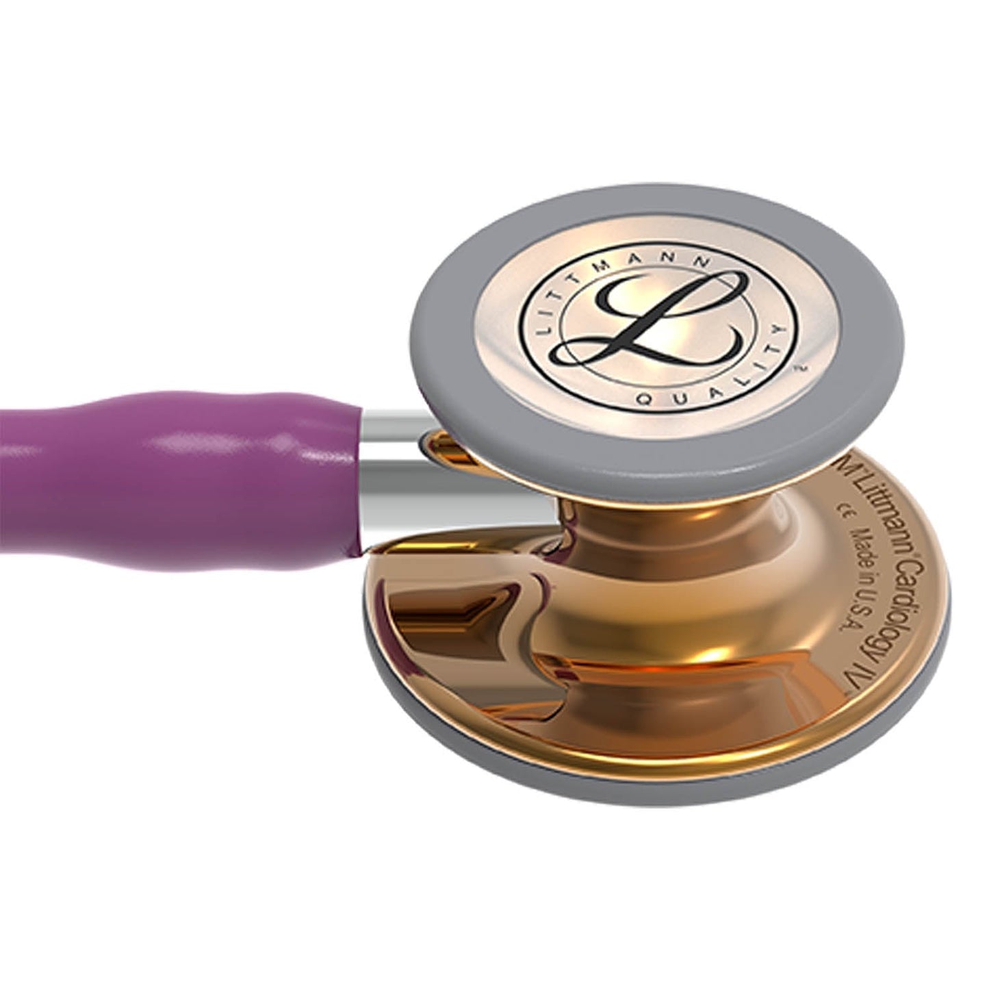 Littmann Cardiology IV Diagnostic Stethoscope: High Polish Copper & Plum - 6181 - Over Engraved - Littmann Stethoscopes