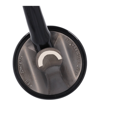 Littmann Master Cardiology Stethoscope: Black & Smoke 2176 - Over Engraved - 