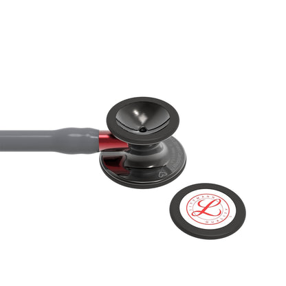 Littmann Cardiology IV Diagnostic Stethoscope: Grey & Smoke - Red Stem - Limited Edition 6183 - Non Engraved - Littmann Stethoscopes