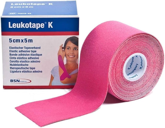 Leukotape® Kinesiology Tape 5cm x 5m - Pink Pack of 5
