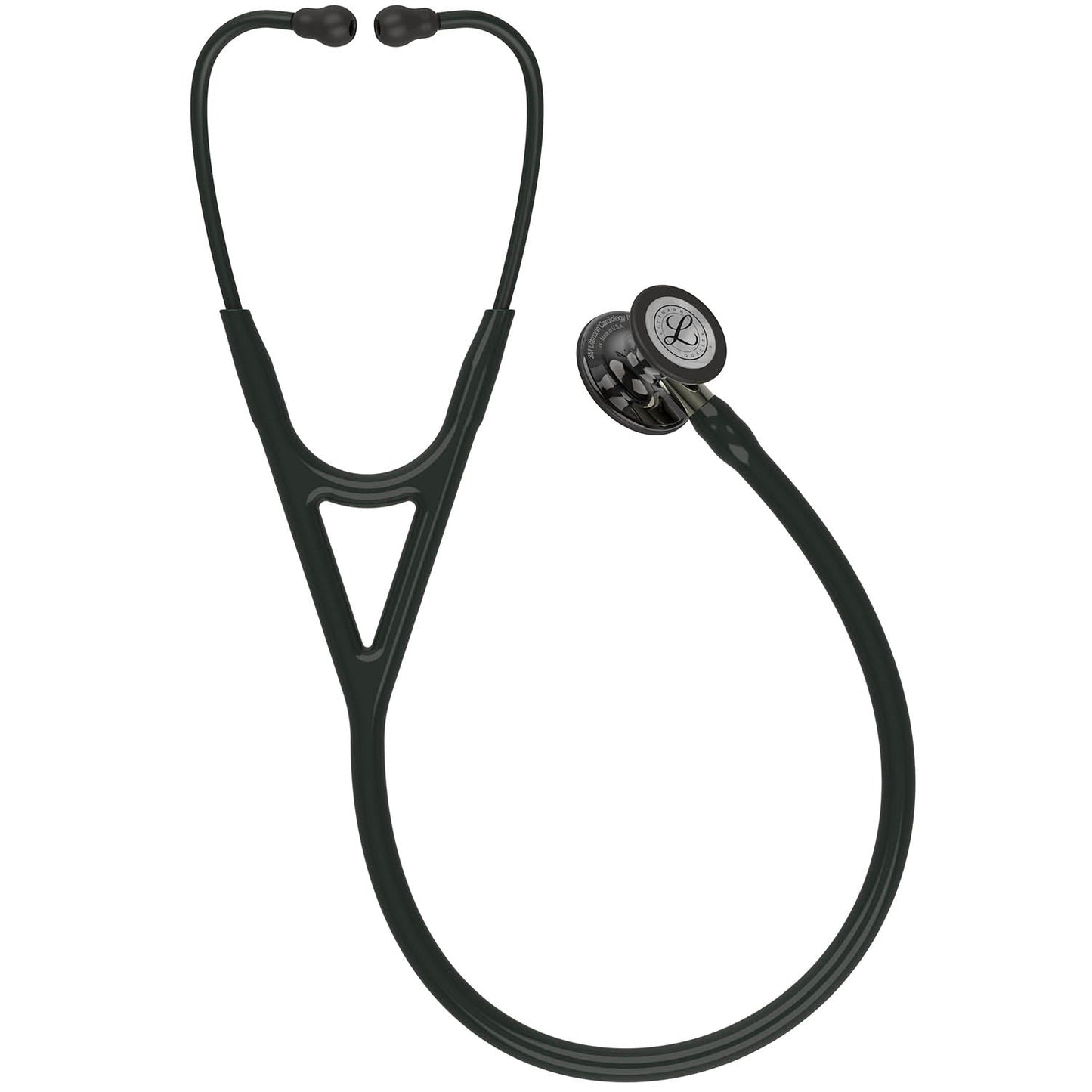 Littmann Cardiology IV Diagnostic Stethoscope: Polished Smoke & Black - Champagne Stem 6204 - Over Engraved - Littmann Stethoscopes