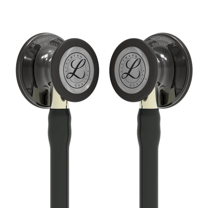 Littmann Cardiology IV Diagnostic Stethoscope: Polished Smoke & Black - Champagne Stem 6204 - Over Engraved - Littmann Stethoscopes