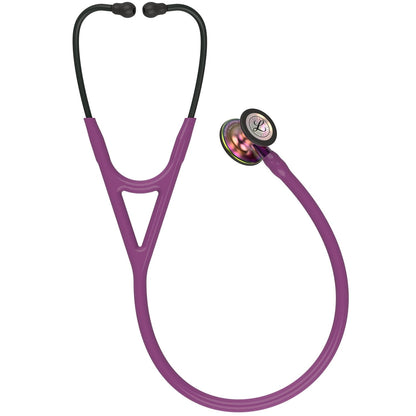 Littmann Cardiology IV Diagnostic Stethoscope: Rainbow & Plum - Violet Stem 6205 - Over Engraved - Littmann Stethoscopes