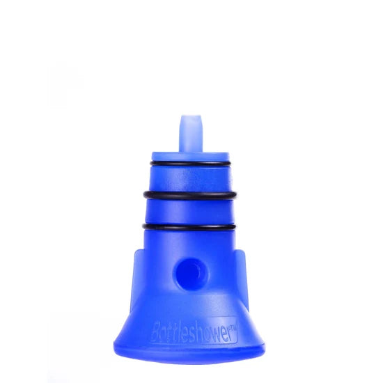Travel Bottle shower, with hanging cord and loc-top bag for storage