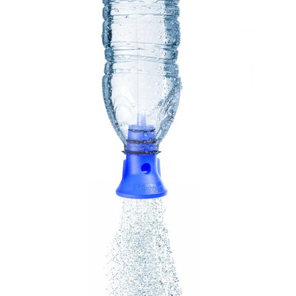 Travel Bottle shower, with hanging cord and loc-top bag for storage