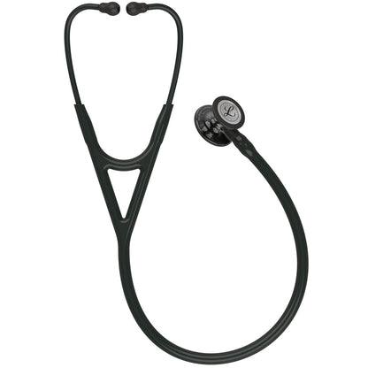 Littmann Cardiology IV Diagnostic Stethoscope: Smoke & Black - Black Stem 6232 - Over Engraved - Littmann Stethoscopes