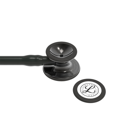 Littmann Cardiology IV Diagnostic Stethoscope: Smoke & Black - Black Stem 6232 - Over Engraved - Littmann Stethoscopes