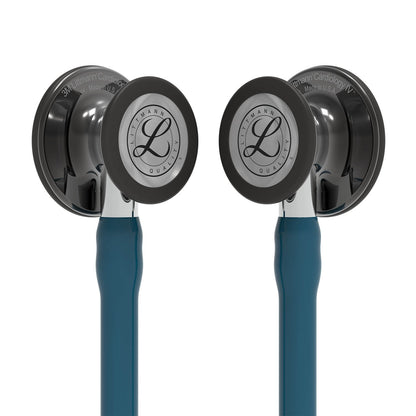 Littmann Cardiology IV Diagnostic Stethoscope: Smoke & Caribbean Blue - Mirror Stem 6234 - Over Engraved - Littmann Stethoscopes