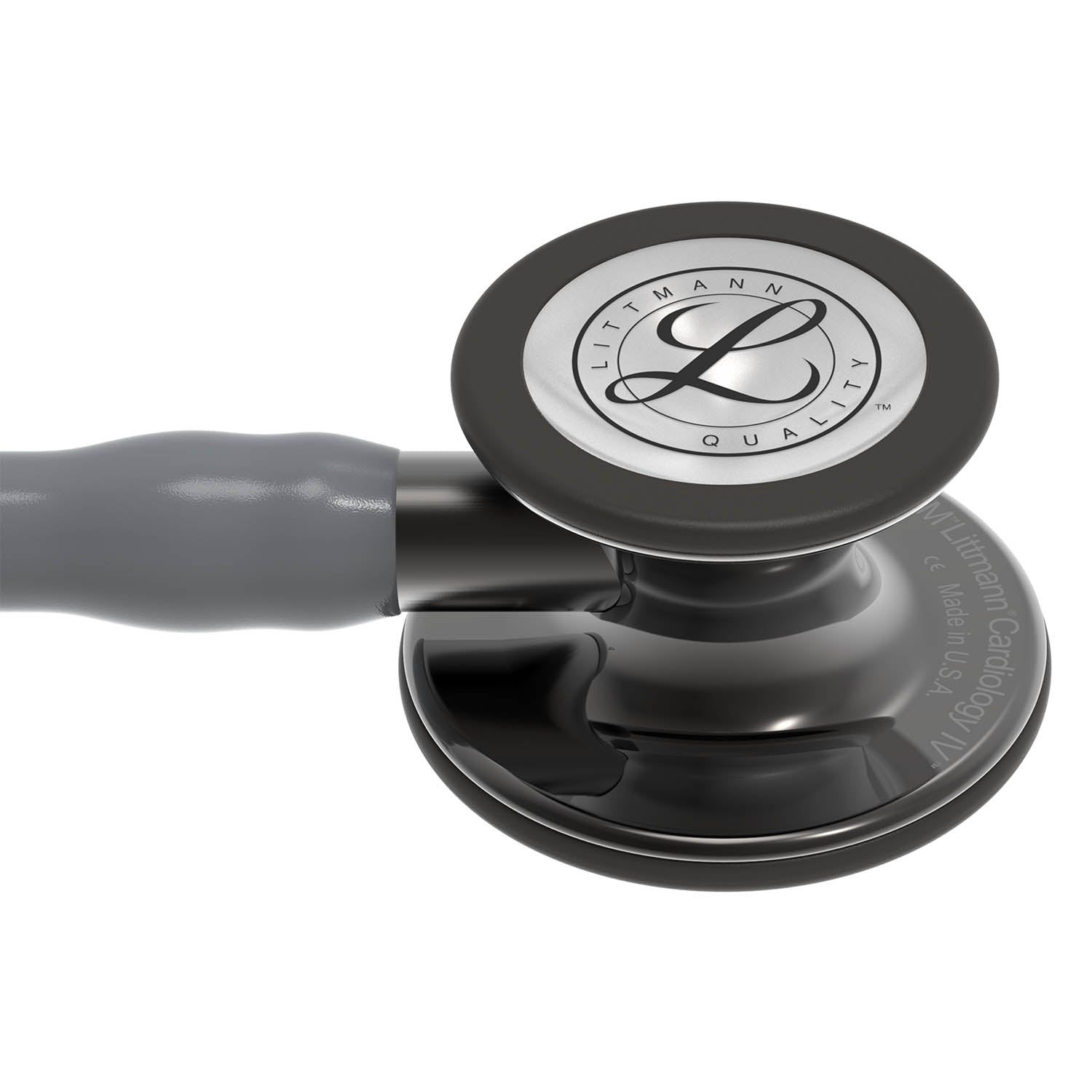 Littmann Cardiology IV Diagnostic Stethoscope: Smoke & Grey - Smoke Stem 6238 - Over Engraved - Littmann Stethoscopes
