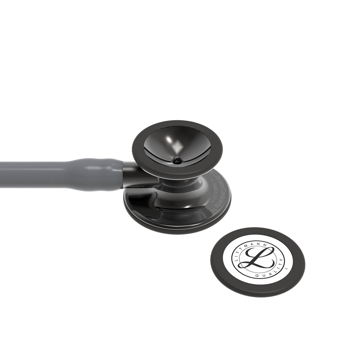 Littmann Cardiology IV Diagnostic Stethoscope: Smoke & Grey - Smoke Stem 6238 - Over Engraved - Littmann Stethoscopes
