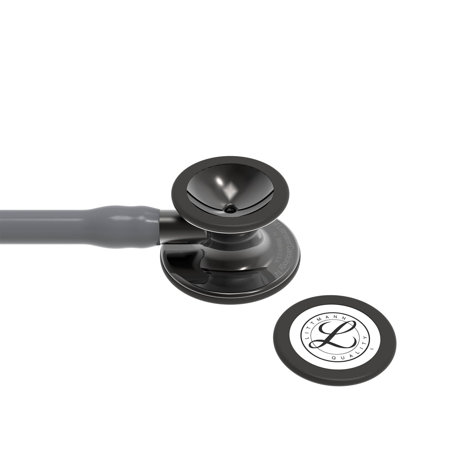 Littmann Cardiology IV Diagnostic Stethoscope: Smoke & Grey - Smoke Stem 6238 - Over Engraved - Littmann Stethoscopes