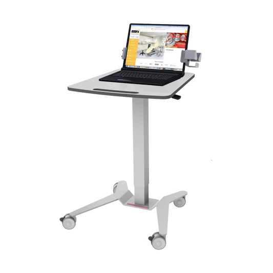 Kinect Laptop Station - Gas Assisted Height Adjustment Worktop - 